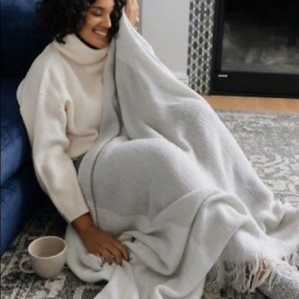 NEW! Mark & Graham gray throw